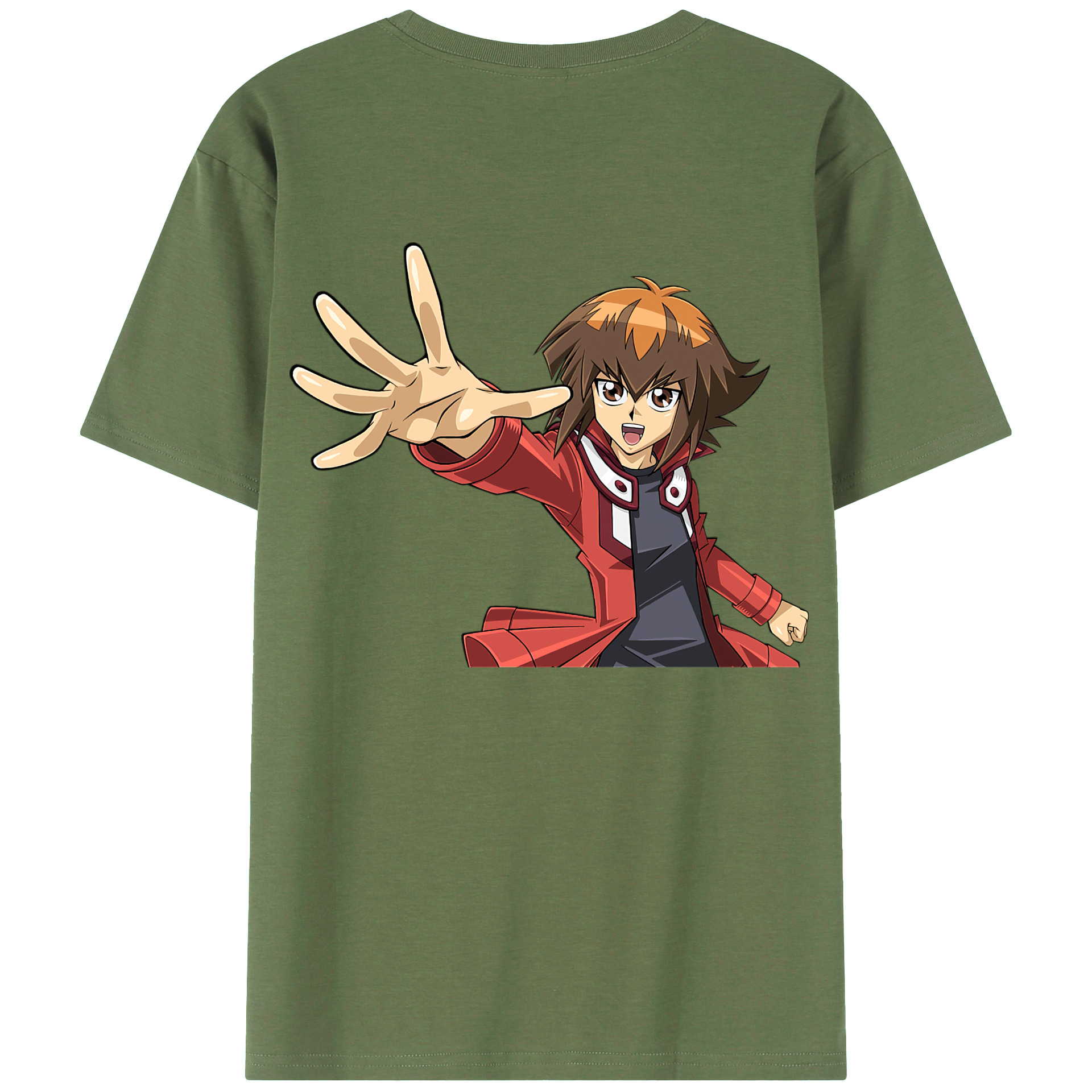 （画像用） 遊☆戯☆王 Yu-Gi-Oh! 綿100％ メンズ半袖Tシャツ（バックプリント） 通気性